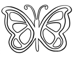 Disegno di farfalla da stampare e colorare 207