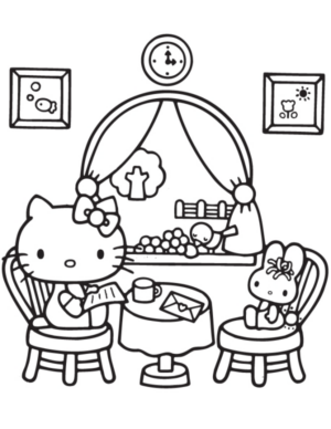 Disegno di Hello Kitty da stampare e colorare 33