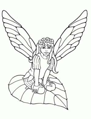 Disegno di angelo da stampare e colorare 42