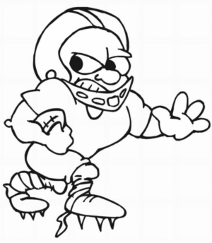 Disegno di football americano da stampare e colorare 54 Disegno di football americano da stampare e colorare 54