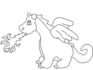Disegno di dragone da stampare e colorare 35