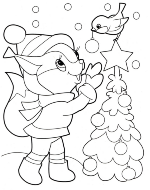 Disegno di albero di Natale da stampare e colorare 120