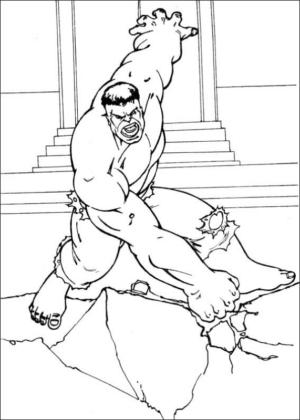 Disegno di Hulk da stampare e colorare 97