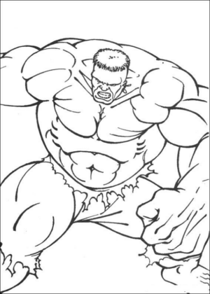 Disegno di Hulk da stampare e colorare 43