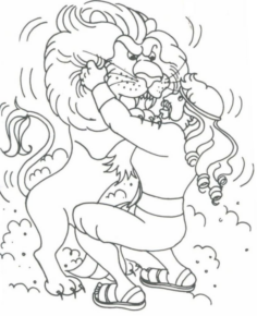 Disegno di leone da stampare e colorare 10