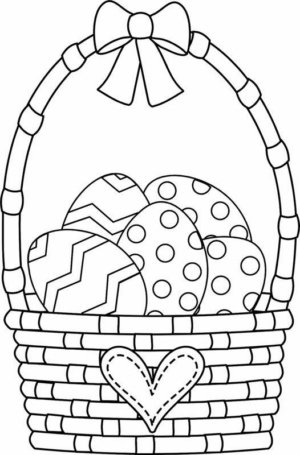 Disegno di uovo di Pasqua da stampare e colorare 209