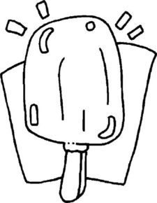 Disegno di ghiacciolo da stampare e colorare 4