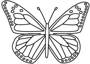 Disegno di farfalla da stampare e colorare 276
