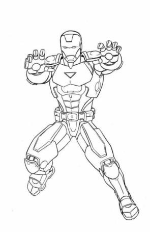Disegno di Iron Man da stampare e colorare 24