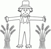 Disegni di Spaventapasseri da colorare
