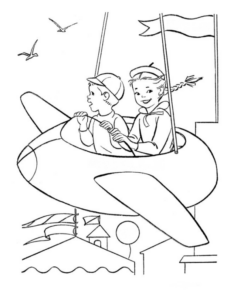 Disegno di lunapark da stampare e colorare 2