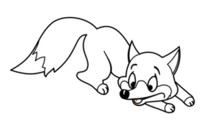Disegno di volpe da stampare e colorare 35
