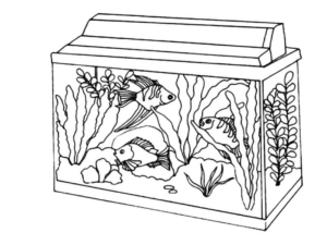 Disegno di pesce da stampare e colorare 214