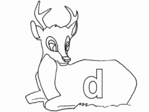 Disegno di lettera dell’alfabeto da stampare e colorare 117