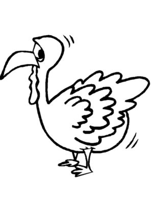 Disegno di tacchino da stampare e colorare 14