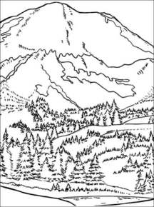 Disegno di paesaggio da stampare e colorare 32