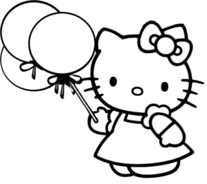 Disegno di Hello Kitty da stampare e colorare 154