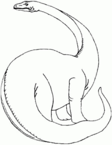 Disegno di Brontosauro da stampare e colorare 18