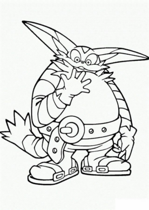 Disegno di Sonic da stampare e colorare 3