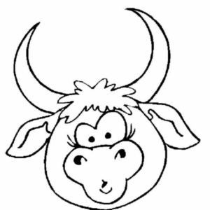 Disegno di toro da stampare e colorare 36