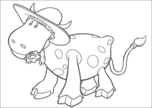 Disegno di mucca da stampare e colorare 84