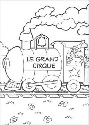 Disegno di treno da stampare e colorare 78