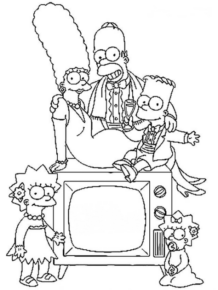 Disegno di I Simpson da stampare e colorare 48