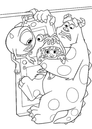 Disegno di Monsters & Co da stampare e colorare 18