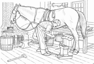 Disegno di cavallo da stampare e colorare 263