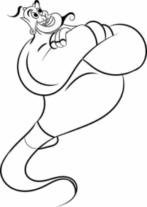 Disegno di Aladdin da stampare e colorare 128