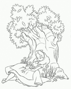 Disegno di Alice nel paese delle meraviglie da stampare e colorare 112