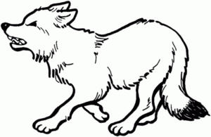 Disegno di lupo da stampare e colorare 22