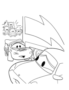 Disegno di Cars da stampare e colorare 90