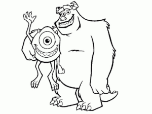 Disegno di Monsters & Co da stampare e colorare 24
