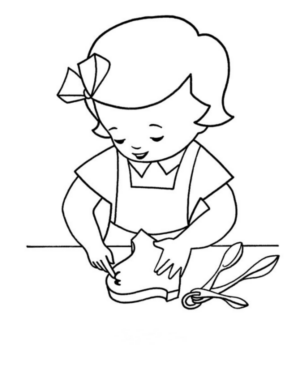 Disegno di bambino da stampare e colorare 100
