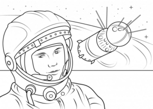 Disegno di astronauta da stampare e colorare 5