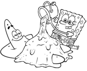 Disegno di Spongebob da stampare e colorare 2