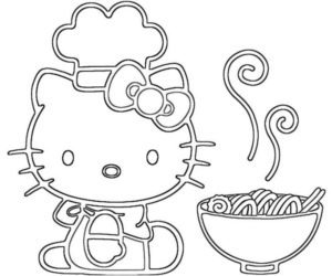 Disegno di Hello Kitty da stampare e colorare 43