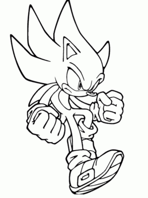 Disegno di Sonic da stampare e colorare 14