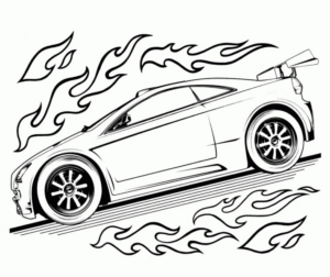Disegno di automobile da stampare e colorare 138