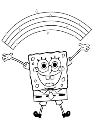 Disegno di Spongebob da stampare e colorare 41