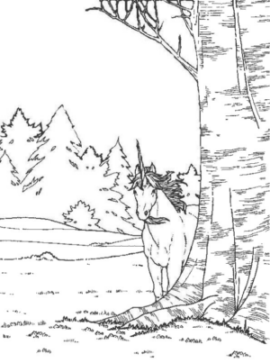 Disegno di unicorno da stampare e colorare 131