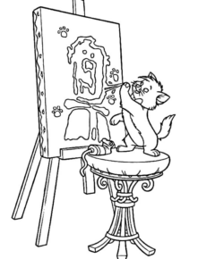 Disegno di Aristogatti da stampare e colorare 34