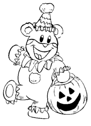 Disegno di zucca di Halloween da stampare e colorare 43