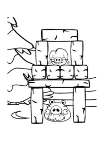 Disegno di Angry birds da stampare e colorare 105