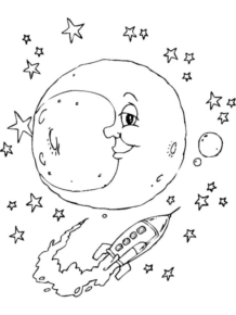 Disegno di astronave da stampare e colorare 31