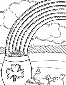 Disegno di arcobaleno da stampare e colorare 59