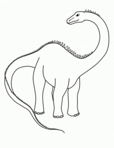 Disegno di Brontosauro da stampare e colorare 16