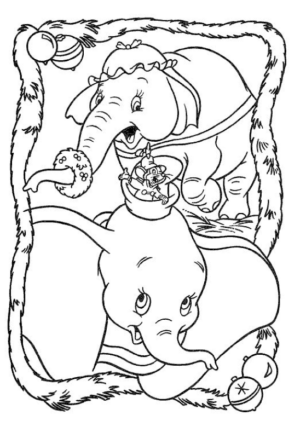 Disegno di Dumbo da stampare e colorare 28