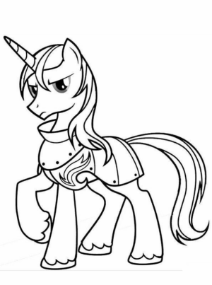 Disegno di unicorno da stampare e colorare 74